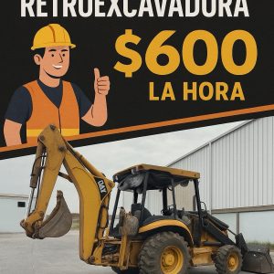 Renta de retroexcavadora